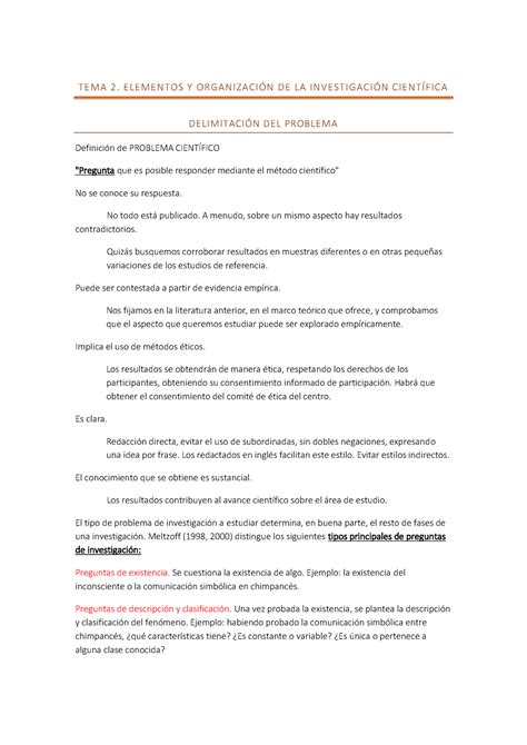 TEMA 2 Cast Apuntes Tema 2 Metodologia II En Castellano TEMA 2