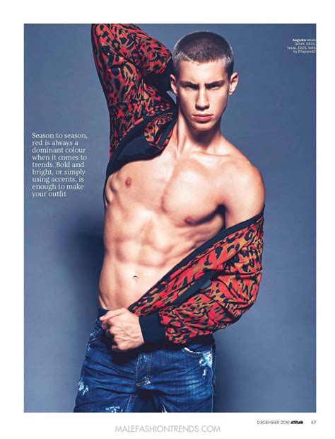 Augusta Alexander por Mark Cain para Attitude Magazine - Male Fashion