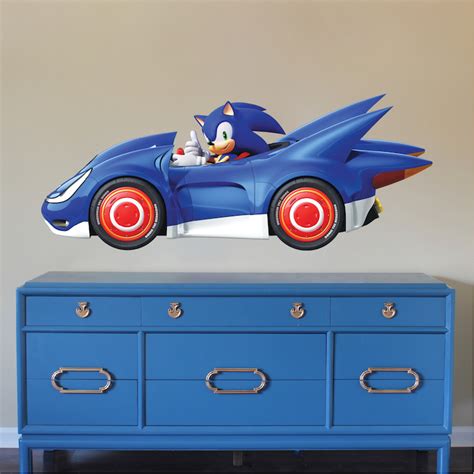 Sega Sonic Wall Decal _ Sonic The Hedgehog Wallpaper Sticker _ Sonic ...