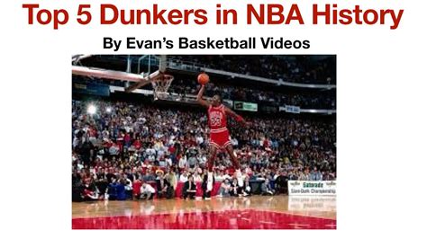 Top Dunkers In Nba History Youtube