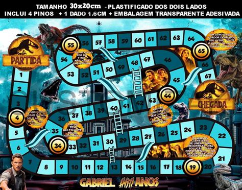 Jogo De Tabuleiro Festa Jurassic World Produtos Elo