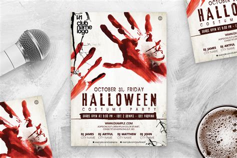 Scary Halloween Party Flyer Template [psd] Brandpacks