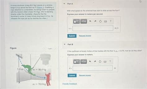 Solved A Movie Stuntman Mass Kg Stands On A Window Chegg