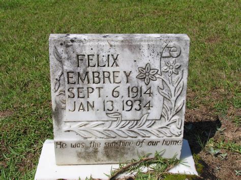 Felix Embrey 1914 1934 Find A Grave Memorial