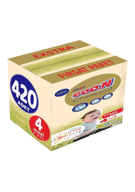 Goon Premium Soft Külot Bebek Bezi 4 Numara Maxi 420 Adet Fiyatları ve