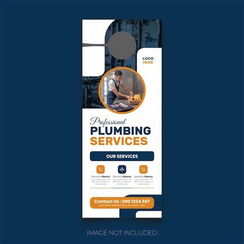 Premium Vector A Flyer For A Plumbing Services Company That Is