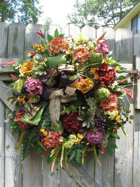 French Country Wreath Tuscan Wreath Old World By Ivysagedesigns 199