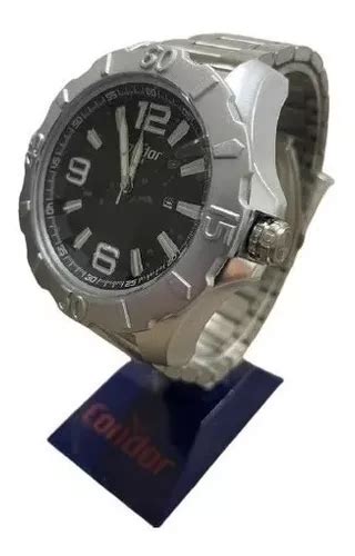 Reloj De Pulsera Condor Relogio Condor Masculino Prata Copc32dr 4k De