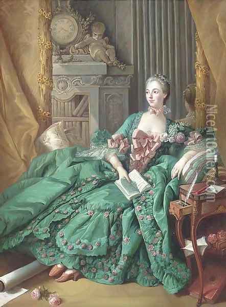 Madame De Pompadour Oil Painting Reproduction By Francois Boucher