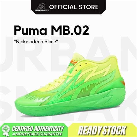 Puma MB 02 LaMelo Ball Nickelodeon Slime 377584 01 Shopee Malaysia