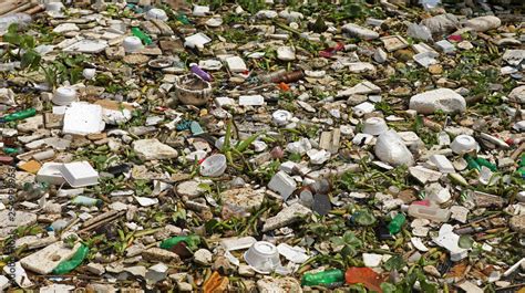 Flu Chao Praya In Bangkok Voll Mit Schwimmendem M Ll Stock Photo