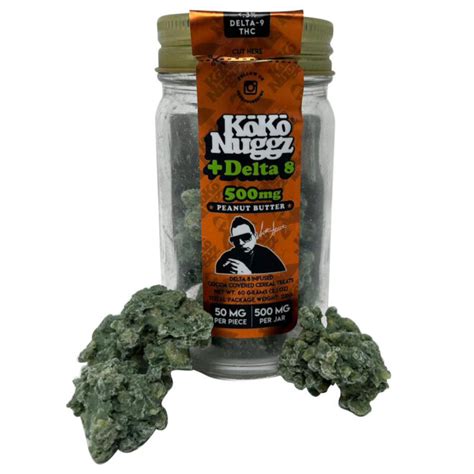 Peanut Butter Delta 8 Koko Nuggz 500mg Foli Farms LLC Cannabis