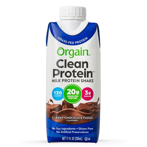 Orgain Creamy Chocolate Fudge Clean Protein Shake Snap Kitchen