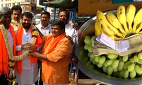 Snack Shop Owner Gifts Rs 25k To BJP Candidate In K Taka