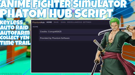 Anime Fighters Simulator Script I Phatom Hub AutoFarm Auto Raid