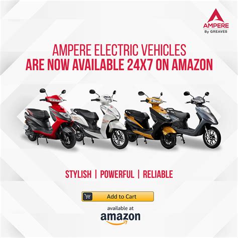 Ampere Electric Vehicles now available 24x7 on Amazon - EV Tech News