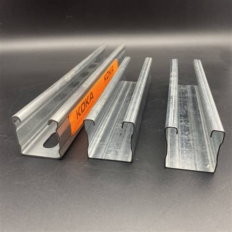 Hot Dip Galvanized Steel Slotted Unistrut Channel With Rib