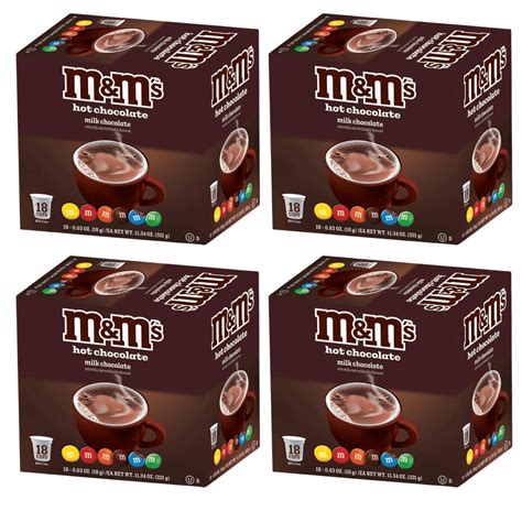M M Milk Chocolate Flavored Hot Cocoa Single Serve Cups For Keurig Count Walmart