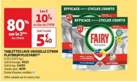 Anti Crise Fr Capsules Lave Vaisselle Fairy Chez Auchan Supermarch