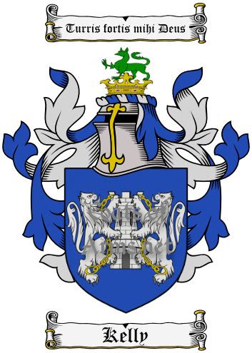 Kelly (Irish) Ancient Coat of Arms (Family Crest) Digital Image Download