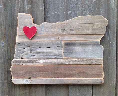 Oregon Wood Sign Rustic Oregon Board Wooden By Stonewoodrustics