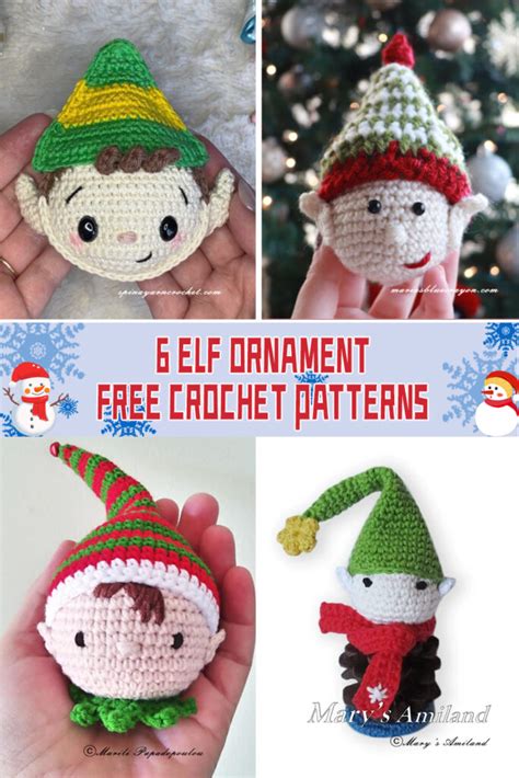 6 Enchanting Elf Ornament Crochet Patterns For The Holidays