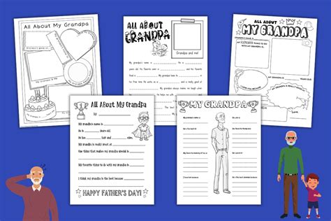 5 Free All About My Grandpa Printables