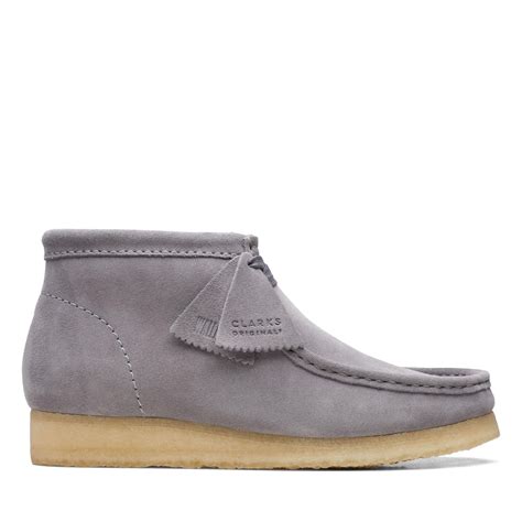 Clarks Wallabee Boot In Gray For Men Lyst