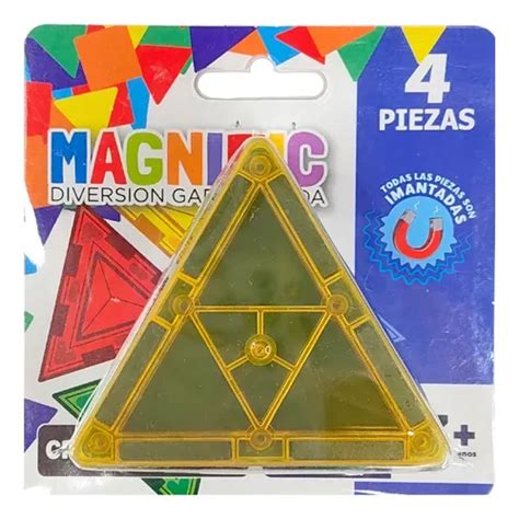 Bloques Para Armar En 3d 4 Piezas Magnéticas Magnific Tiles MercadoLibre