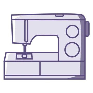 Sewing Machine Cute Illustration Vector Sewing Machine Sewing