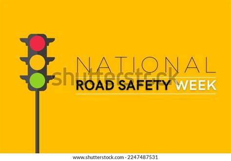 National Road Safety Week Observed Every Stock Illustration 2247487531