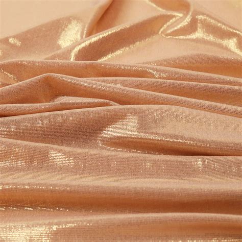 Khaki Solid Color Stretch Polyester Foil Fabric For Evening Dress Craft