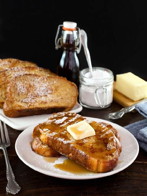 French Toast With Powdered Sugar And Syrup