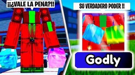 TITAN PRESENT MAN ShowCase NUEVA GODLY VALE LA PENA Roblox