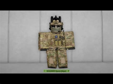 Roblox Us Marsoc Operator Mixpat Avatar Build Remake Youtube