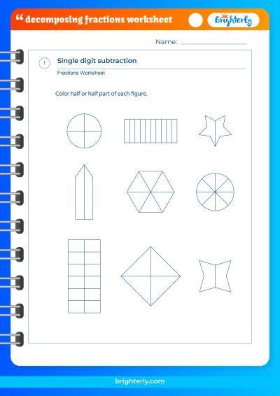 Free Decomposing Fractions Worksheets [pdfs] Brighterly