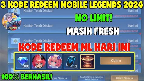 BURUAN REDEEM KODE REDEEM ML HARI INI KODE REDEEM MOBILE LEGENDS KODE