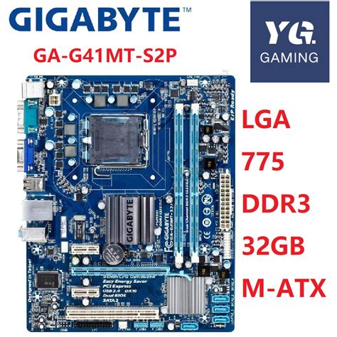 GIGABYTE GA G41MT S2P Desktop Motherboard G41 Socket LGA 775 DDR3 8G M