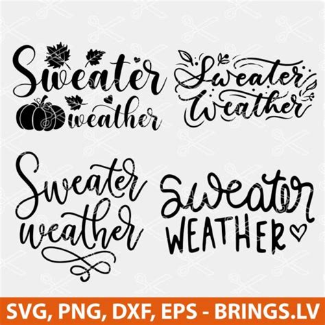 Sweater Weather Svg Fall Svg Autumn Svg Sign Svg