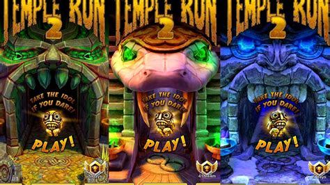 Temple Run 2 Frozen Shadows VS Blazing Sands VS Sky Summit Android