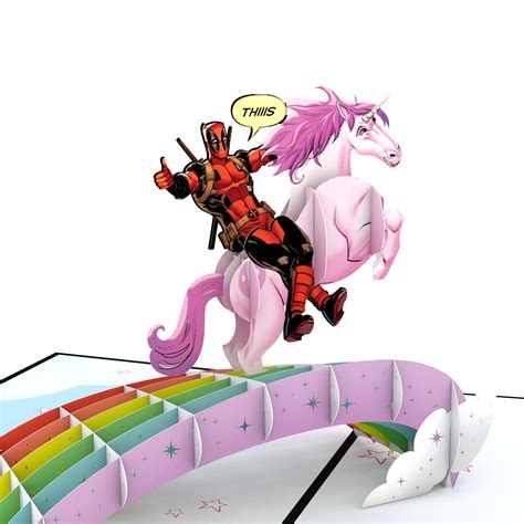 Snapklik.com : Lovepop Pop-Up Marvel Card - Birthday 3D Deadpool