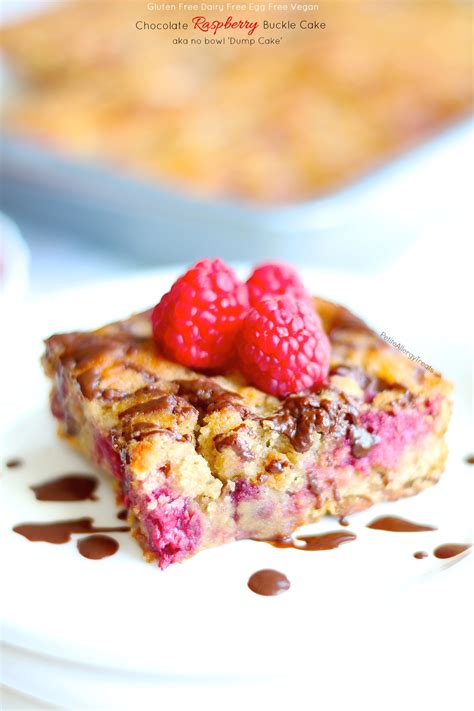 Gluten Free Raspberry Buckle Dump Cake Vegan Dairy Free Petite