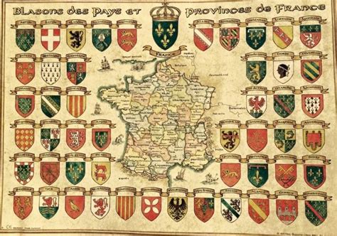 Category French Historical Provinces And Regions Blason Armoiries