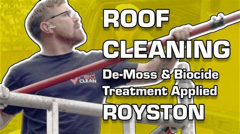 Roof Cleaning In Royston De Moss And Biocide Treatment Applied Youtube