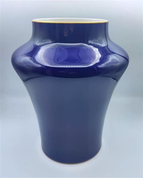 Proantic Sèvres Grand Vase En Porcelaine Bleu 1900