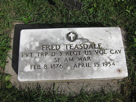 Pvt Frederick Henry Fred Teasdale 1876 1954 Mémorial Find a Grave