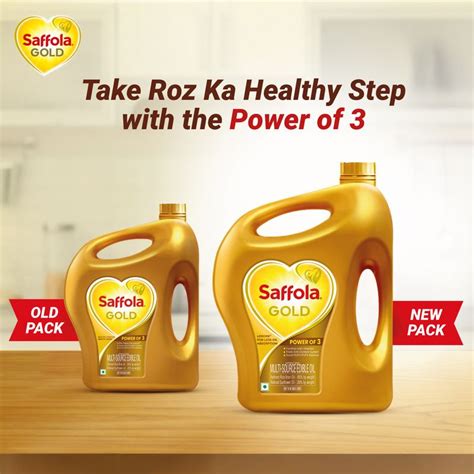 Buy Saffola Gold Refined Oil Blend Of Rice Bran Oil Sunflower Oil