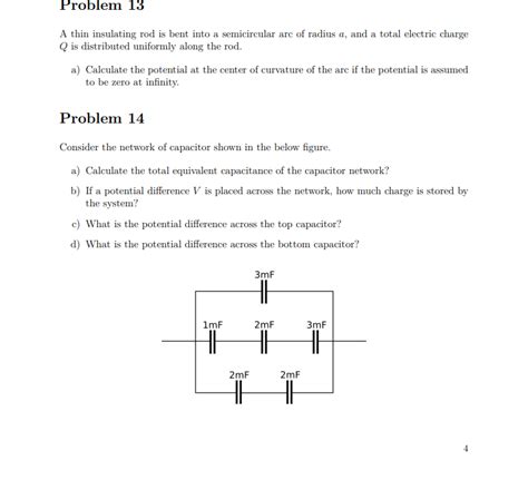 Solved Problem A Thin Insulating Rod Is Bent Into A Chegg