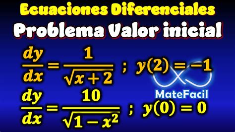 Ecuaciones Diferenciales Con Condiciones Iniciales Pvi Ejercicios