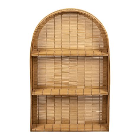 Etagere Murale 3 Niveaux En Bambou Naturel H80cm Plaka Fabrique De